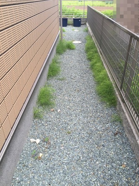 防草シート②