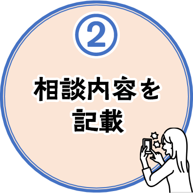 （2）相談内容を記載